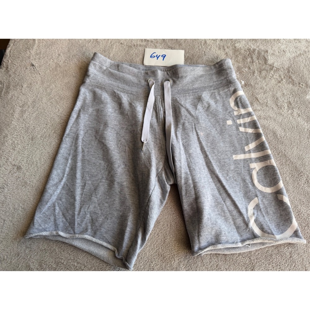 Calvin Klein Performance Shorts Women XS Gray Logo Drawstring Sweat